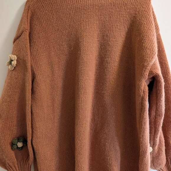 NWT Fantastic Fawn Oversized Embroidered Cardigan - Picture 4 of 9